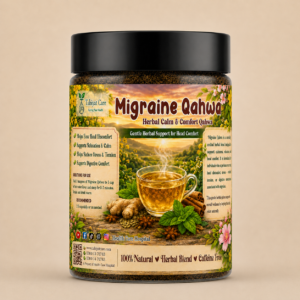 Migraine Qahwa herbal tea by TabiyatCare for natural head comfort support