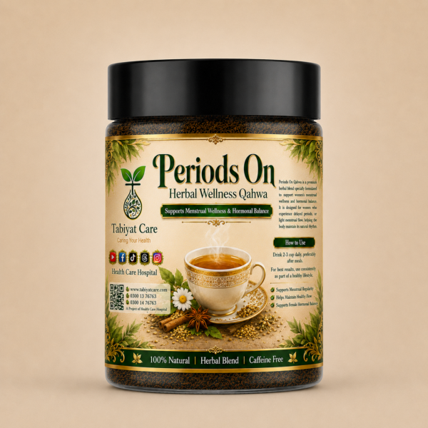 Periods On Qahwa by TabiyatCare for menstrual wellness and balance support